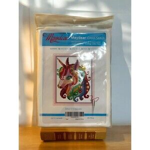 Maydear Rainbow Unicorn Stamped Cross Stitch Embroidery Kit  Needlework 15” x11”